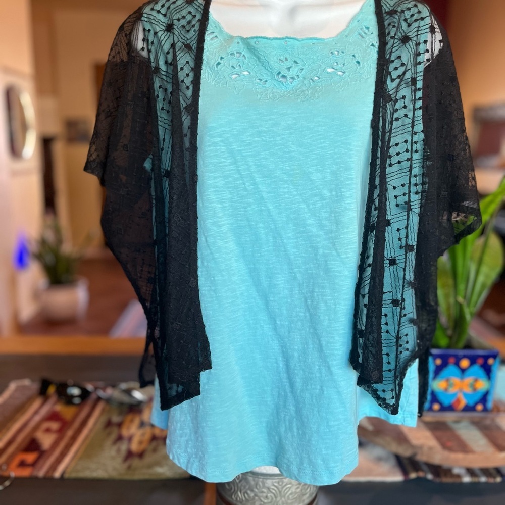 Chicos black lace jacket - Picture 4 of 5